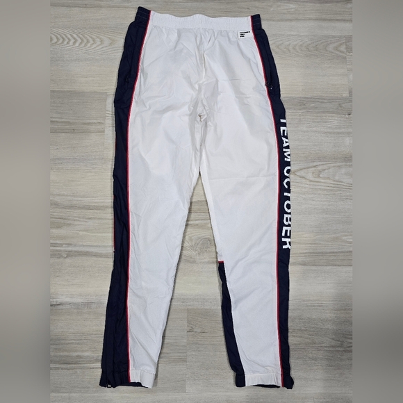 Octobers Very Own Track Pants Mens Small White OVO Team October Joggers - Picture 1 of 10